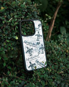 White wave iPhone case