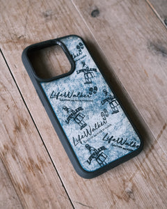 White wave iPhone case