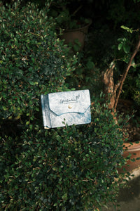 money clip wallet - White wave